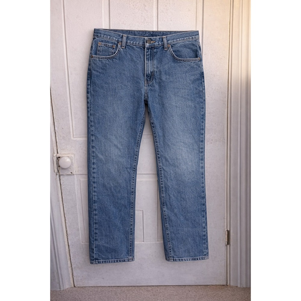 LEE Riders Jeans Mens 33x29 Blue Denim Straight Relaxed Fit Classic Everyday